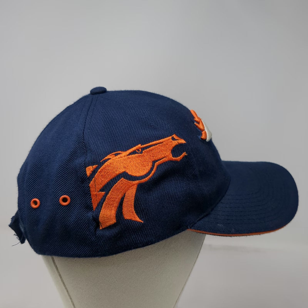 Denver Broncos NFL Reebok Blue Orange White One Size Embroidered Strapback Cap