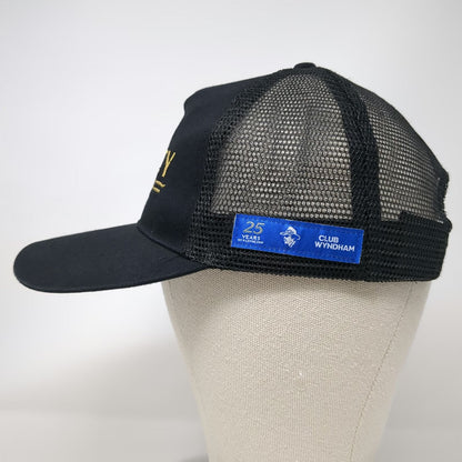 Legacy Motor Club Trucker Hat Black One Size Snapback Mesh Club Wyndham Racing