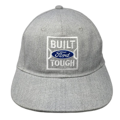 Ford Snapback Gray Hat OSFM Built Tough Logo Treasure Valley Stores High Crown