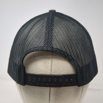 Richardson Trucker Hat Gray One Size Mullet Patch Mesh Back Snapback Curved Brim