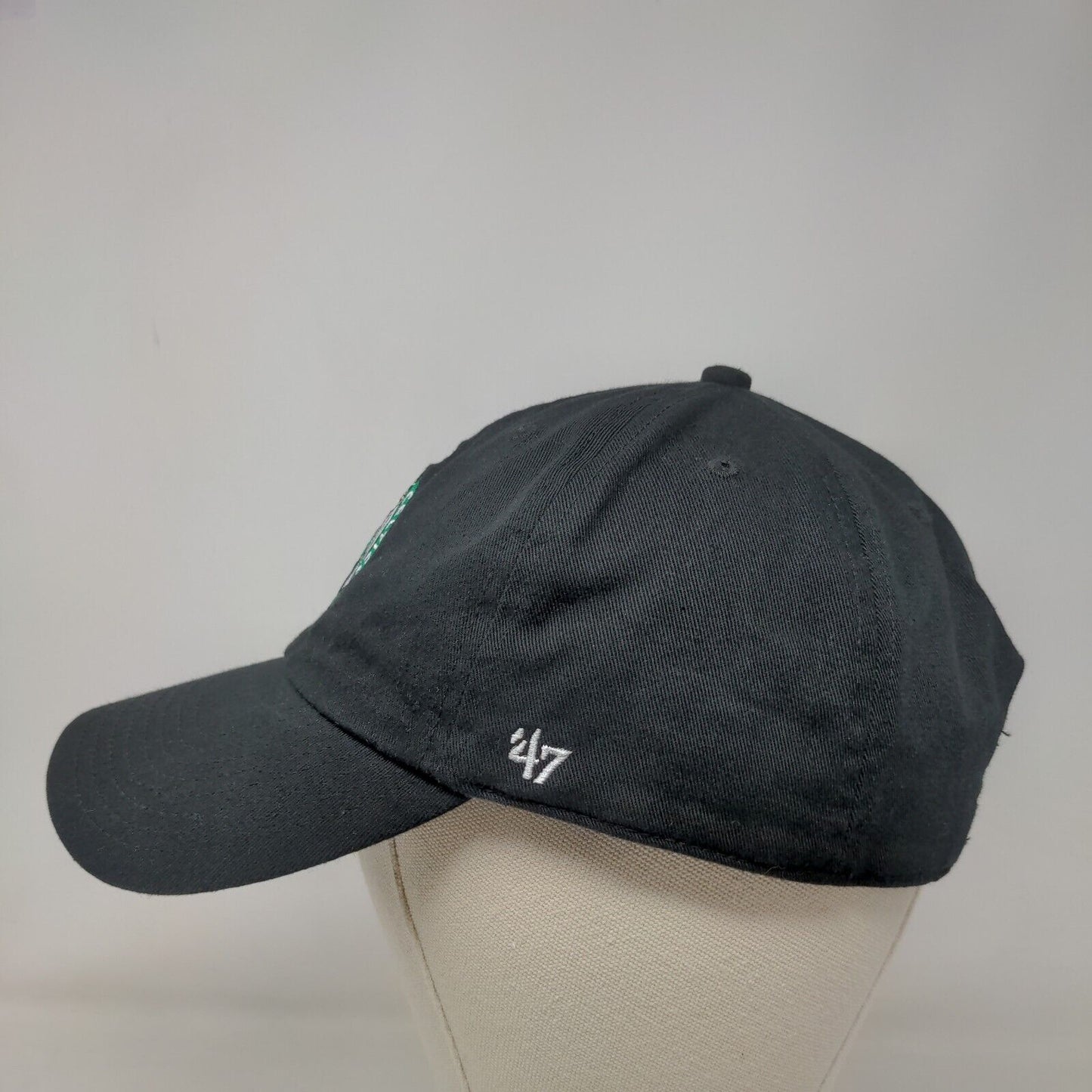 '47 Brand Men's Slideback Hat Black OSFA Embroidered Boston Celtics Logo