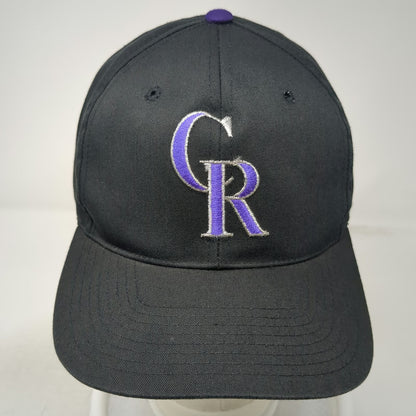 Colorado Rockies MLB Twins Enterprise Snapback Black Hat One Size Green Brim