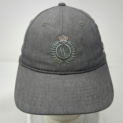 TaylorMade Baseball Cap Gray OSFM MVC Crest Logo Polyester Slideback Golf Hat
