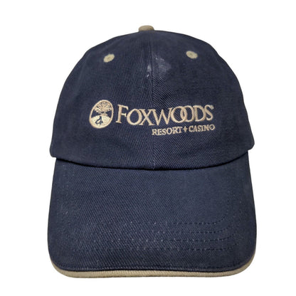 Foxwoods Resort Casino Slideback Hat Blue One Size Embroidered 6 Panel
