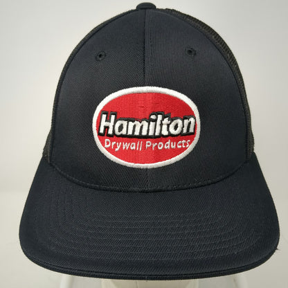Pacific Headwear Baseball Cap Black 7 3/8 Hamilton Drywall Mesh Back Pro Hat