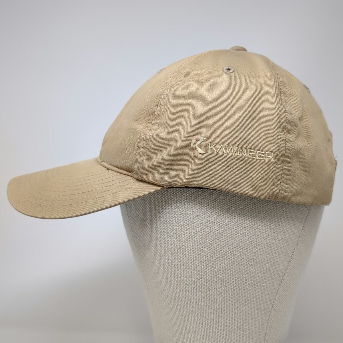 Nike Golf Baseball Cap Beige OSFM Kawneer Embroidered Slideback Strapback Hat