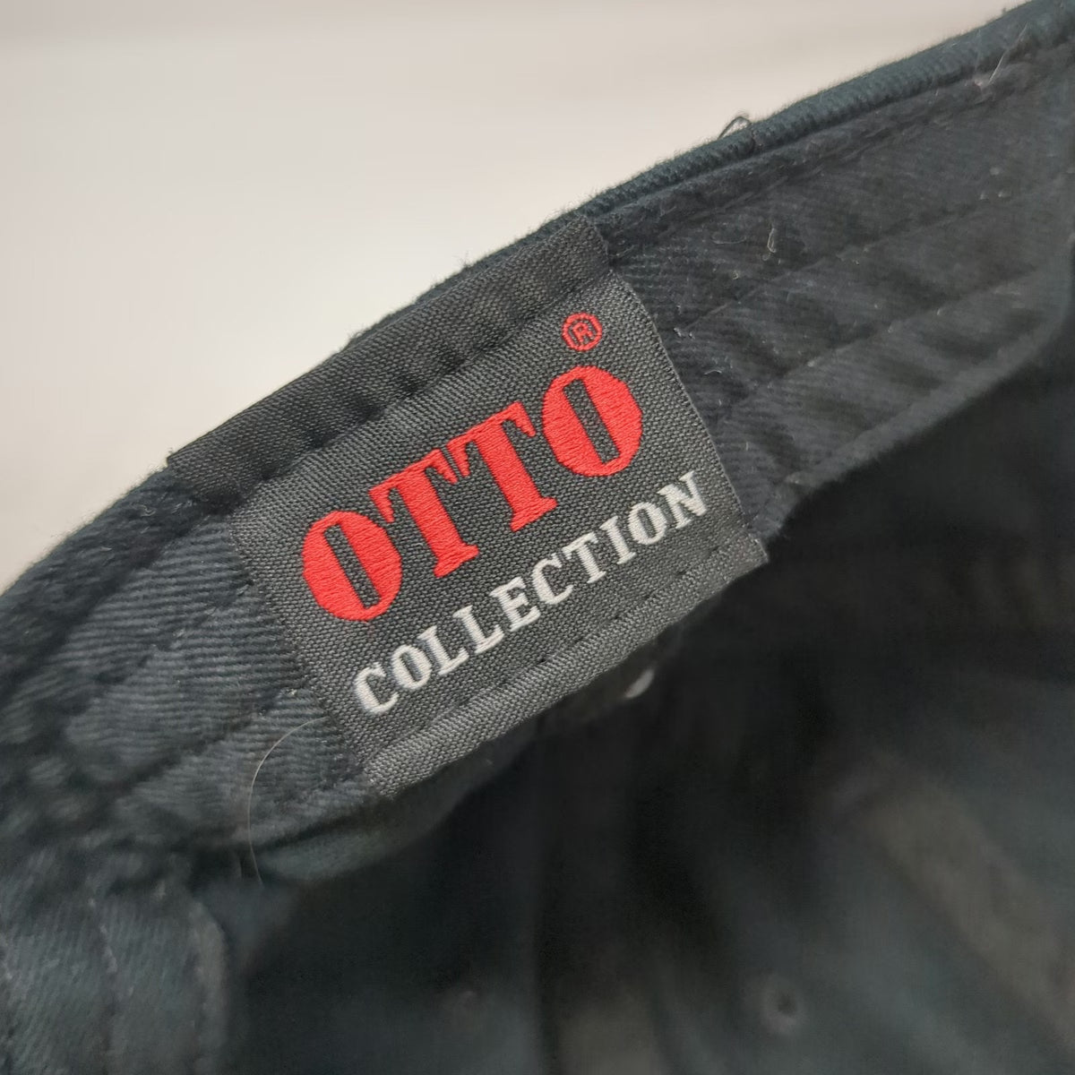 Otto Baseball Cap Black One Size OK Trailer Est 1957 Logo Cotton Strapback Hat