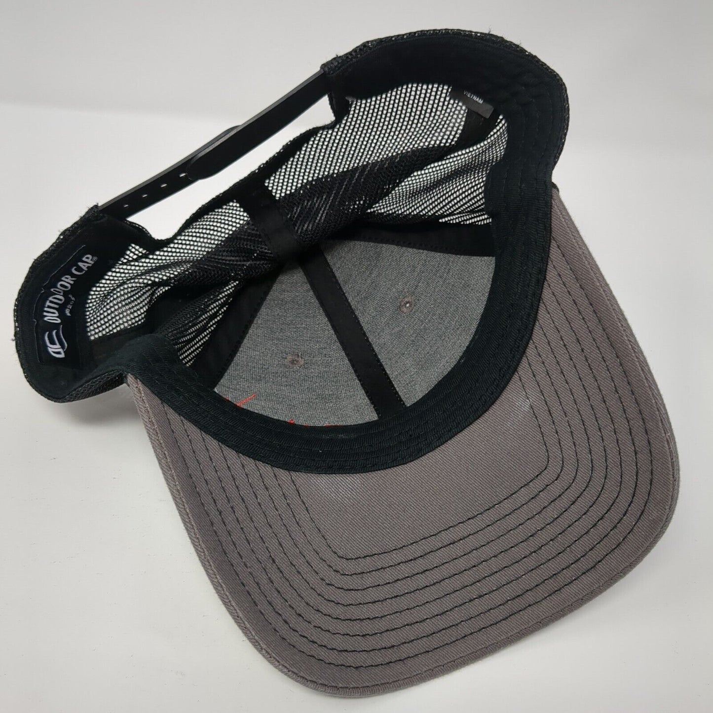 Atkinson's Mirror & Glass Snapback Trucker Hat Gray One Size Mesh Back