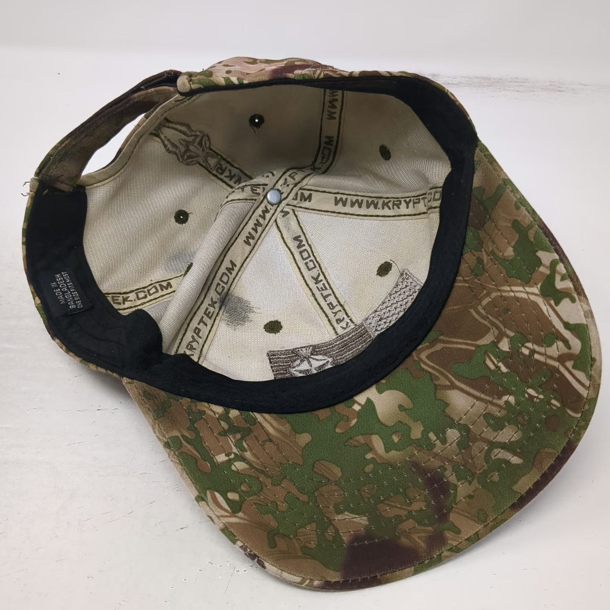 Kryptek Baseball Cap One Size Brown Green Beige Camo Spartan American Flag Hat
