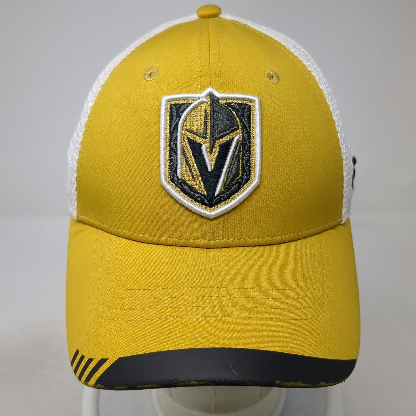 Vegas Golden Knights NHL Fanatics Yellow Trucker Hat One Size Snapback Mesh