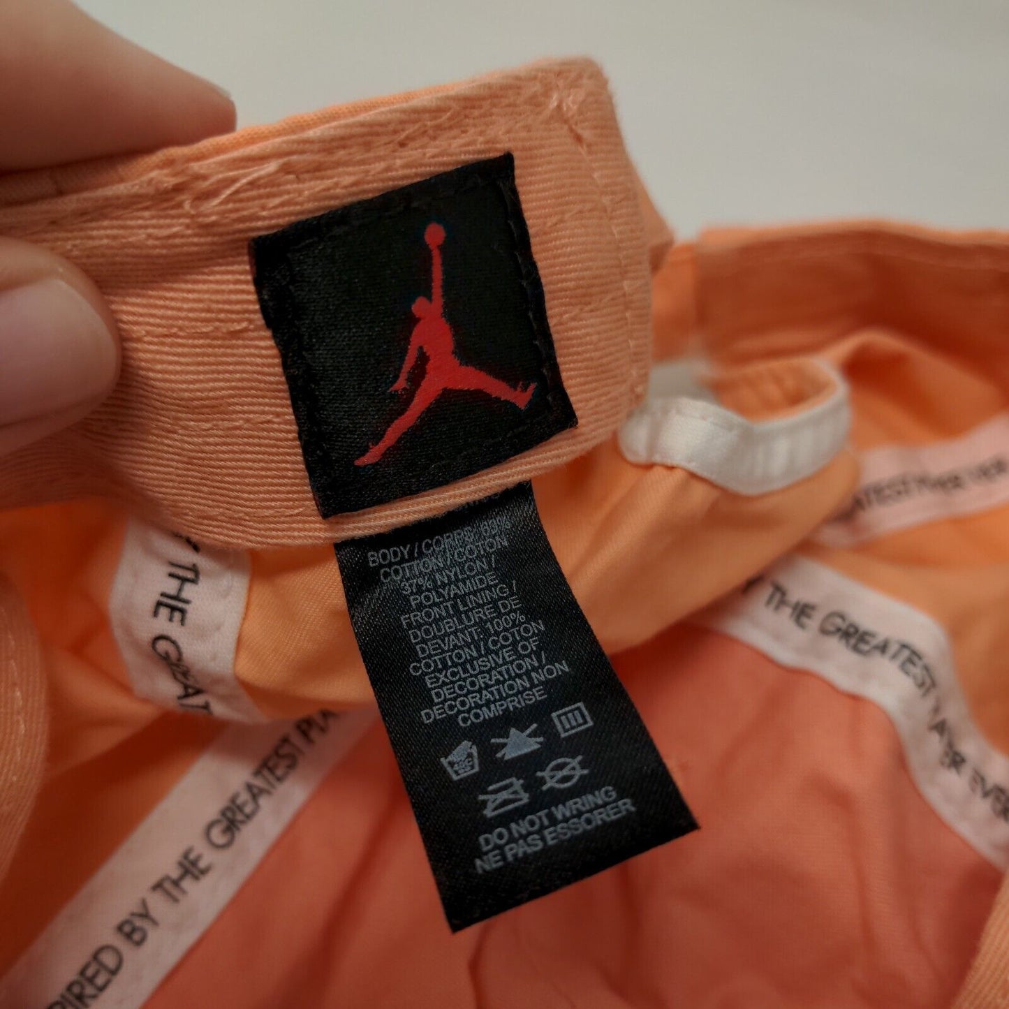 Air Jordan Jumpman Slideback Hat Orangish Pink OSFM Adjustable Embroidered Logo