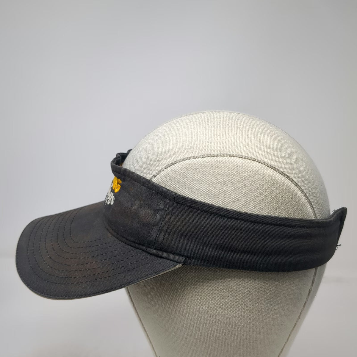 Imagen Visor Black One Size Roaring Springs Water Park Hat Adjustable Cotton