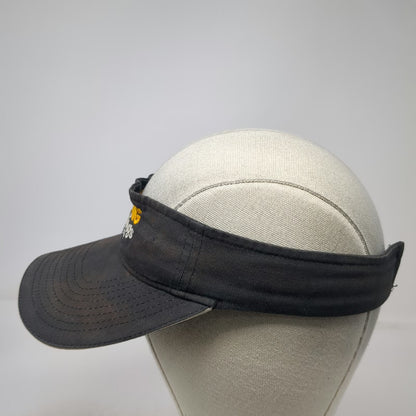 Imagen Visor Black One Size Roaring Springs Water Park Hat Adjustable Cotton