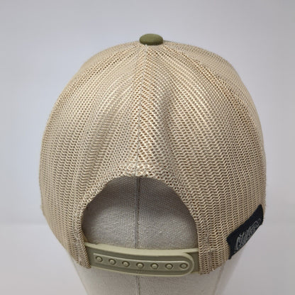 North American Organics Snapback Trucker Hat Green One Size Mesh Back