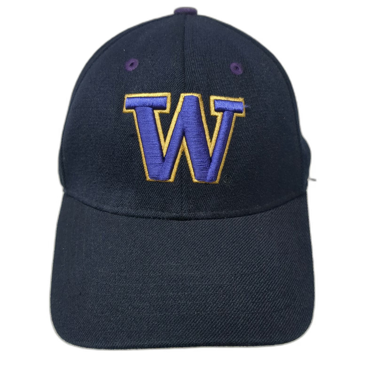 Washington Huskies NCAA Top of the World Black Purple Gold One Size Stretch Hat