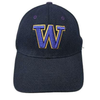 Washington Huskies NCAA Top of the World Black Purple Gold One Size Stretch Hat