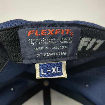 Flexfit Baseball Cap Blue Size XL Hawkeye Elecnor Group Mesh Back Stretch Hat