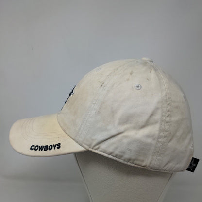 Dallas Cowboys Men's Slideback Hat White OSFA Embroidered Logo Distressed