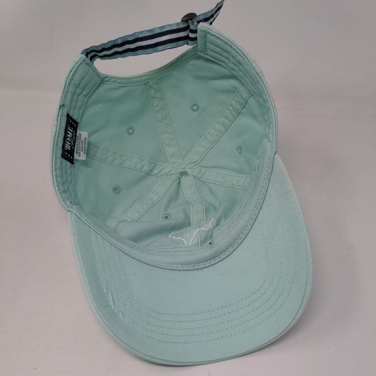 Texas Slideback Hat Greenish-Blue OSFM Adjustable Embroidered Home Free