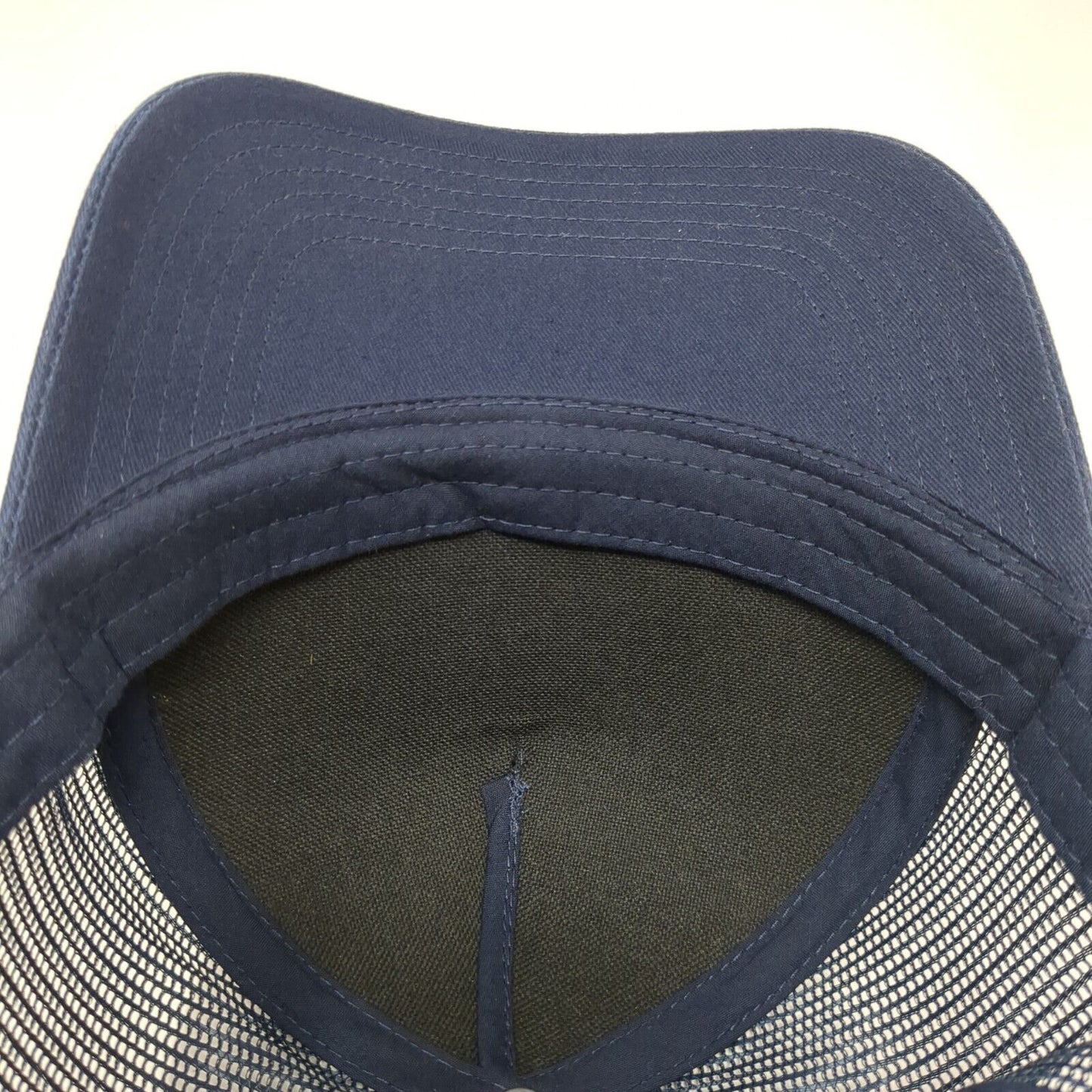 Cap America Snapback Mesh Back Trucker Hat Blue One Size Fire Pizza