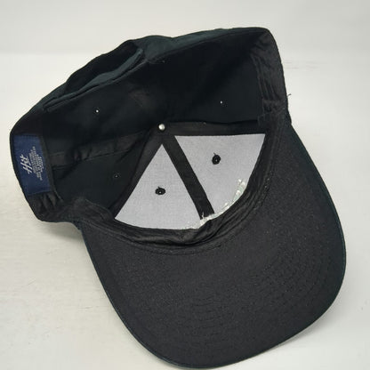 Hit Total By Verizon Black One Size Baseball Cap Hat Strapback Cotton Logo