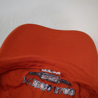 Anvil Baseball Cap Orange One Size Slideback Puerto Rico San Juan Cotton Hat