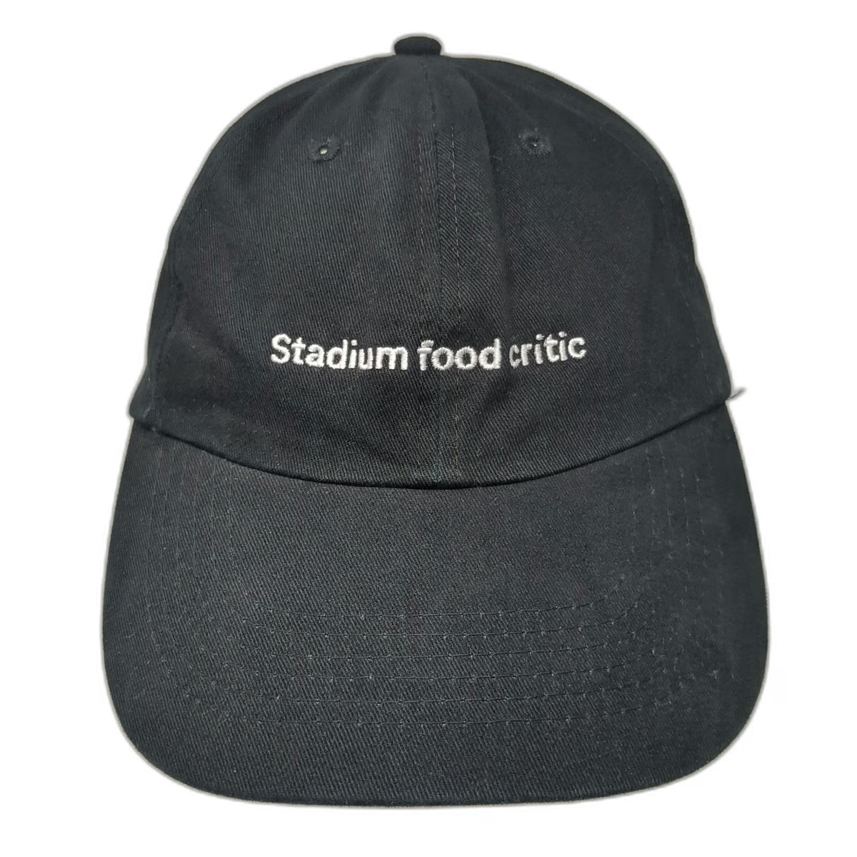 Baseball Cap Black One Size Stadium Food Critic T-Mobile Slideback Cotton Hat