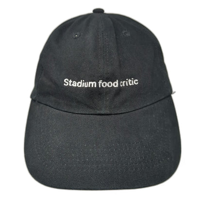 Baseball Cap Black One Size Stadium Food Critic T-Mobile Slideback Cotton Hat