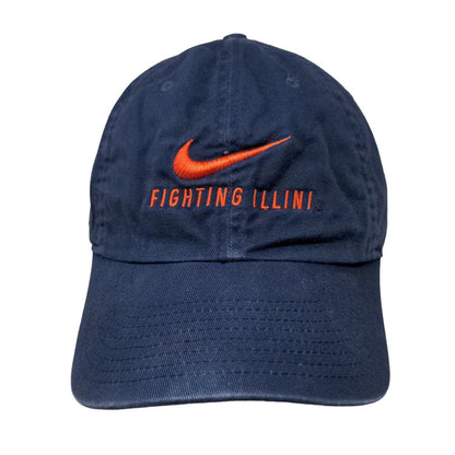 Nike S1ze Heritage 86 Men's Slideback Hat Blue OSFM Fighting Illini Illinois