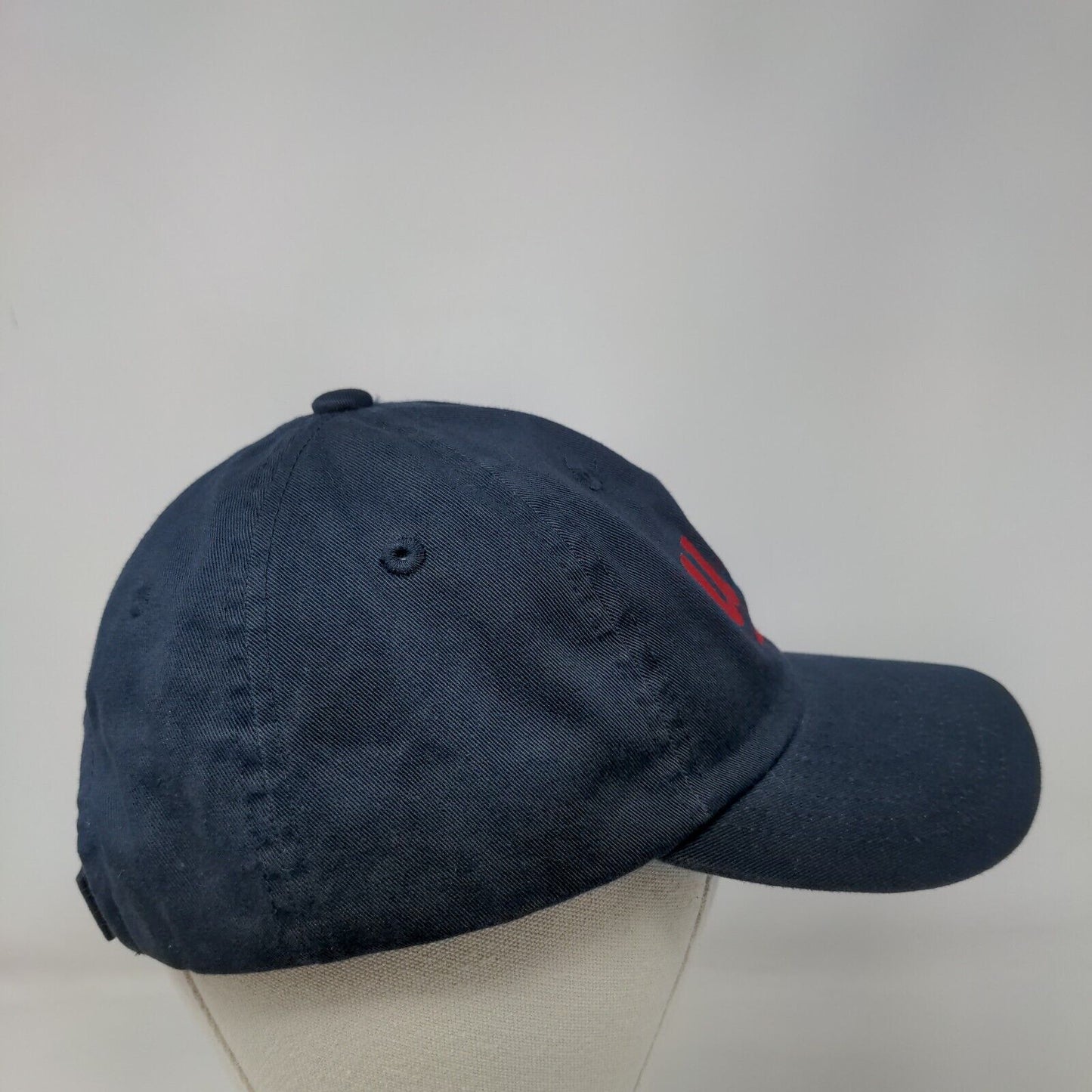 USCS Strapback Hat Blue One Size Adjustable Embroidered 6 Panel Imperial