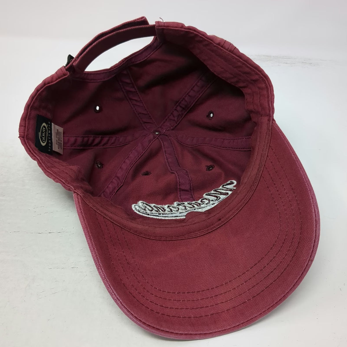 Montana Grizzlies NCAA Ouray Cap Hat Red One Size Strapback Curved Brim Cotton