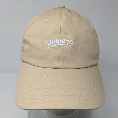 Pinners Slideback Hat Tan OSFA Adjustable Embroidered Vent Holes