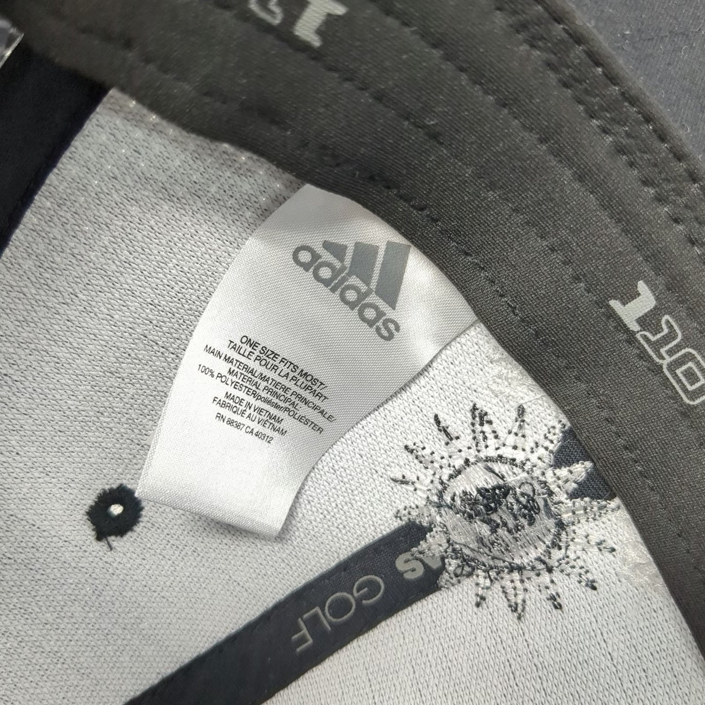 Adidas Snapback Gray Hat One Size Sun Valley Idaho Resort Golf Sun Face Logo