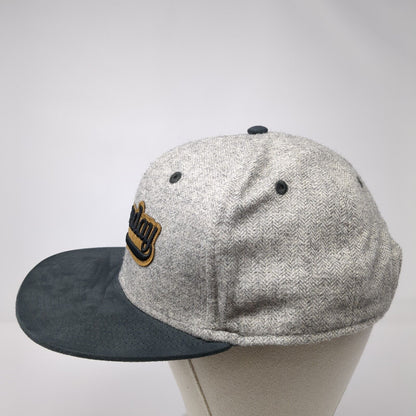 Gameday Patch Snapback Hat Gray One Size Adjustable Herringbone Pukka