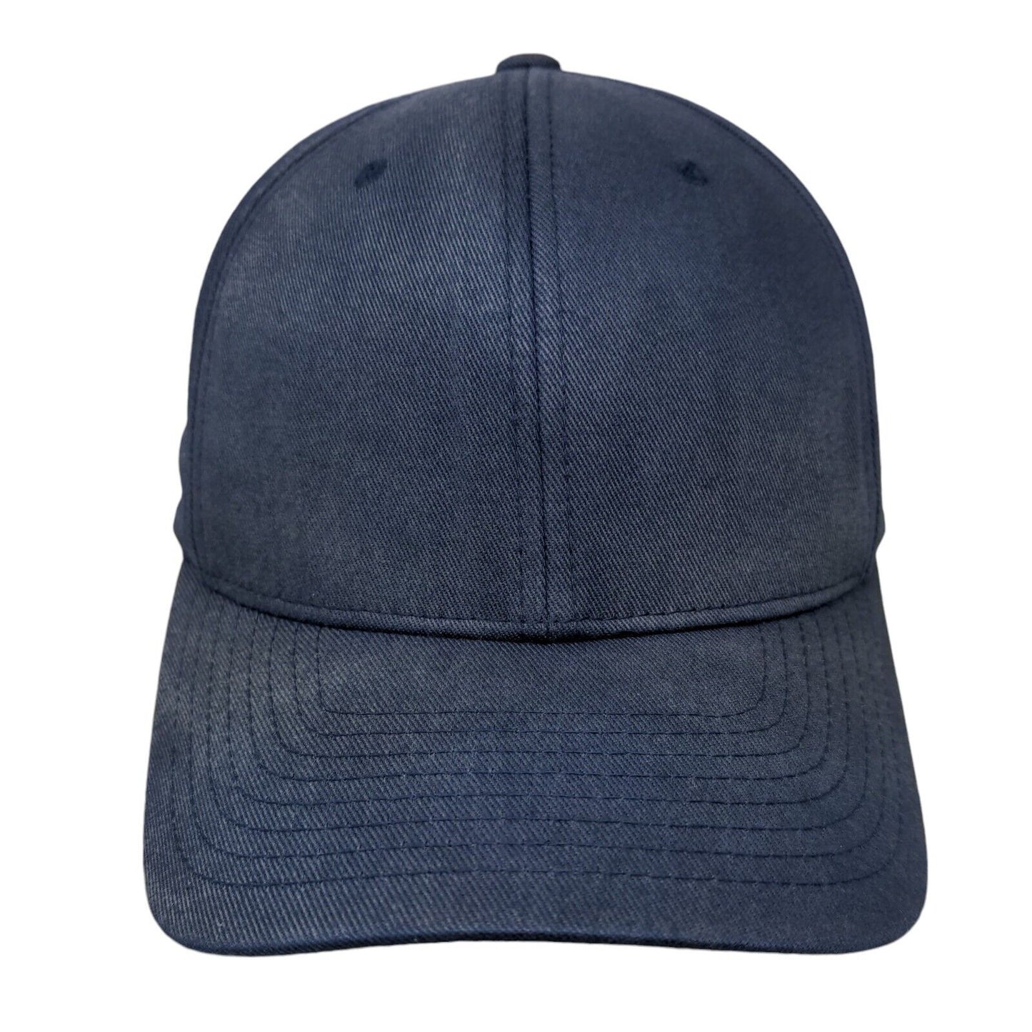 Yupoong Fitted Hat Blue S/M Flexfit Lightweight Vented Holes 6 Panel Blank