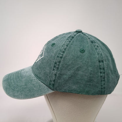 KC Caps Martha's Vineyard MHV Baseball Cap Green One Size Slideback Hat Cotton