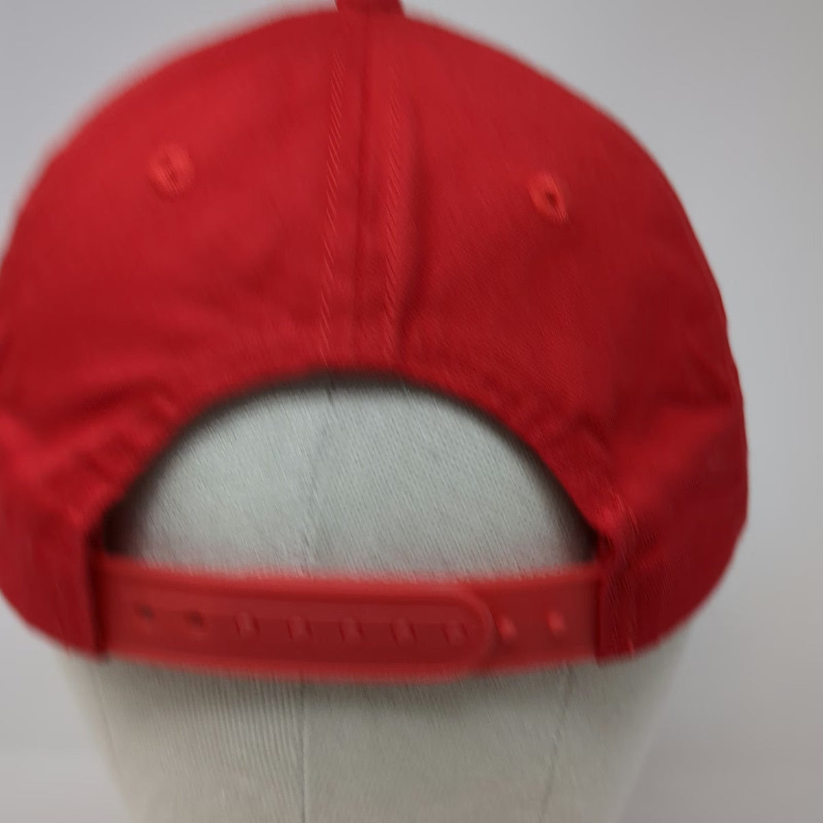 Bubba Gump Snapback Red One Size Hat Shrimp Restaurant Logo Cotton Patch 6 Panel