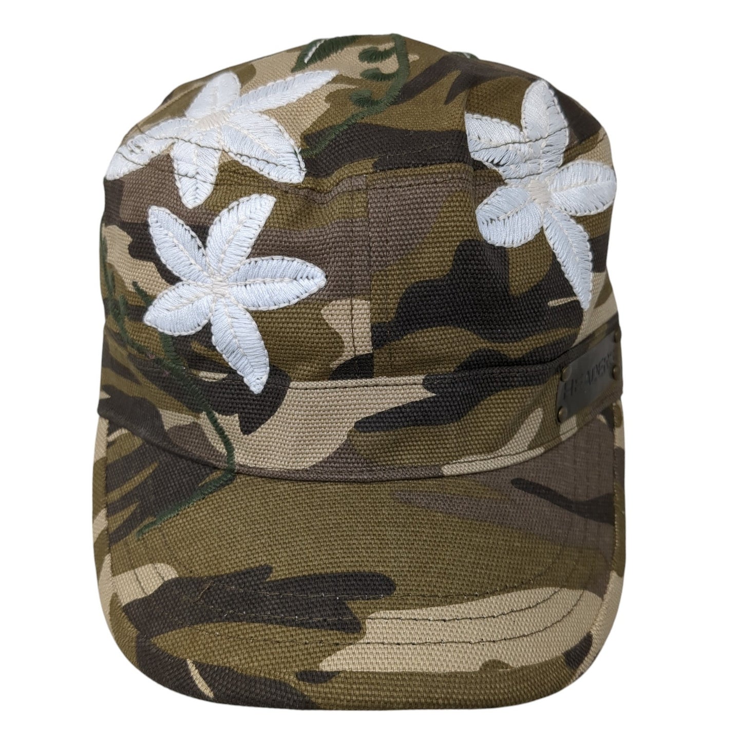 Headers Fitted Cadet Army Cap Hat Multicolor One Size Floral Camo