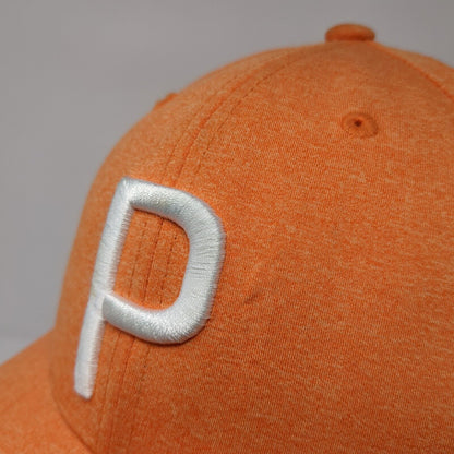 Letter P Puma Snapback Hat Orange Youth One Size 110 Tour Exclusive