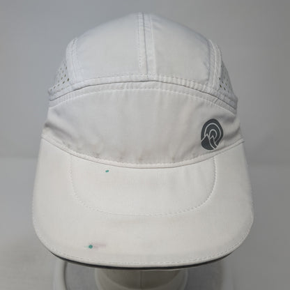 Outdoor Essentials Strapback 5 Panel Hat White One Size Solid Laser Cut