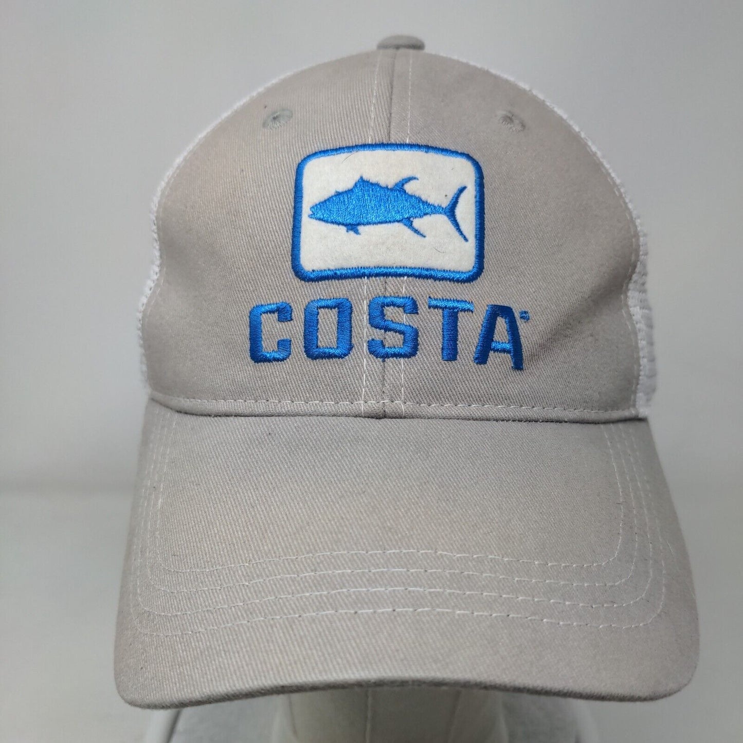 Costa Del Mar Snapback Mesh Back Trucker Hat Gray One Size Colorblock