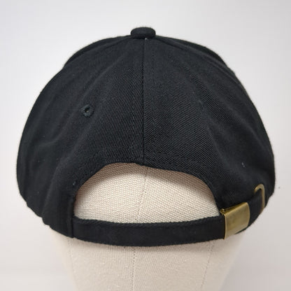 Rise Slideback Hat Black One Size Adjustable Embroidered Outdoor 6 Panel