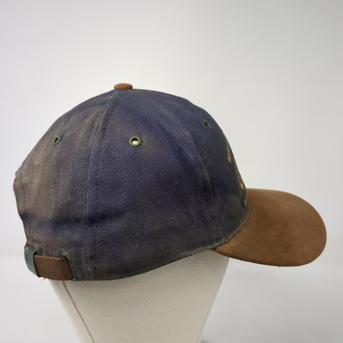 Cabela's World's Foremost Outfitters Blue Baseball Cap Hat OS Vintage Slideback