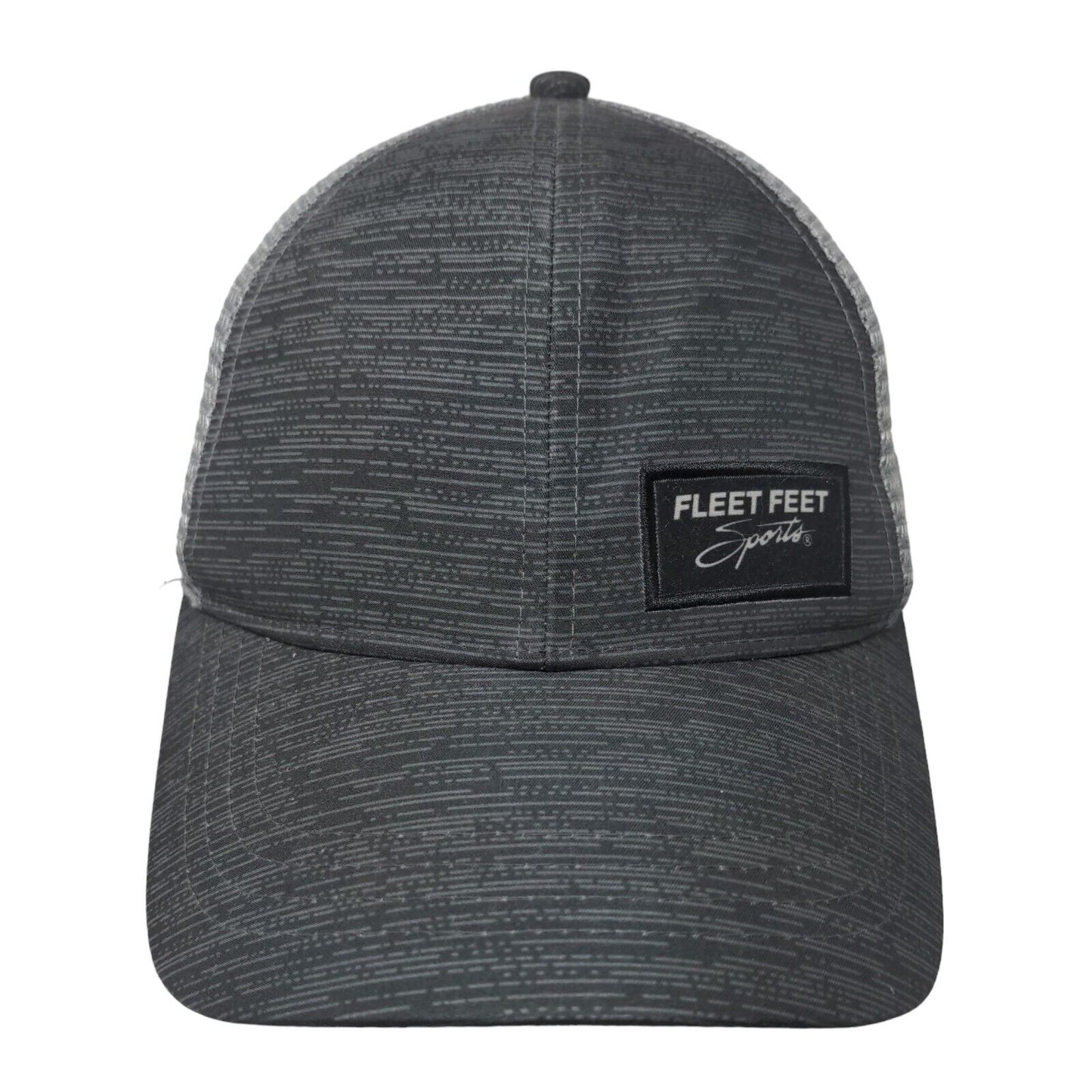 Fleet Feet Sports Snapback Mesh Back Trucker Hat Gray OSFM Boco Gear