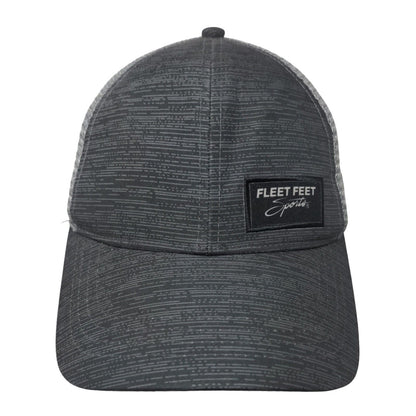 Fleet Feet Sports Snapback Mesh Back Trucker Hat Gray OSFM Boco Gear