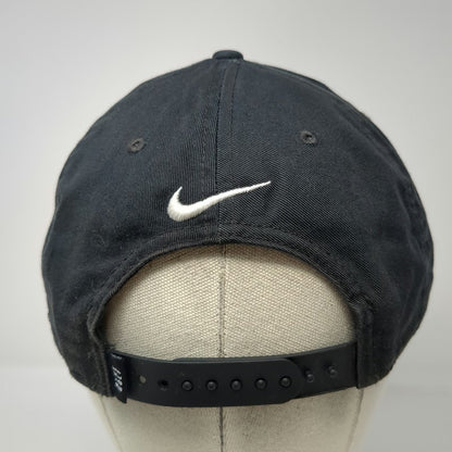 Nike 5 Panel Black Hat One Size Rope Golf Snapback Green Underbrim Patch Swoosh