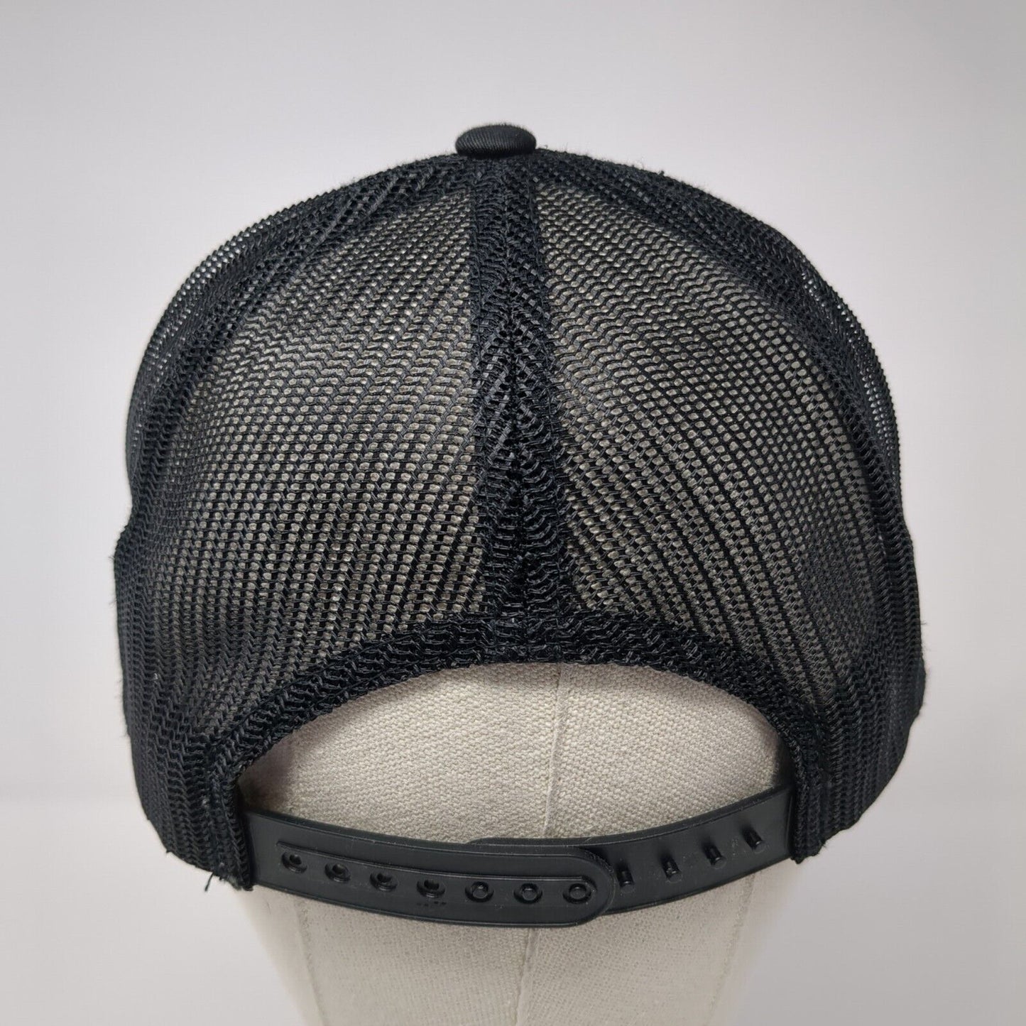 The Anchor Snapback Hat Black OS Adjustable Mesh Back The Classics Yupoong