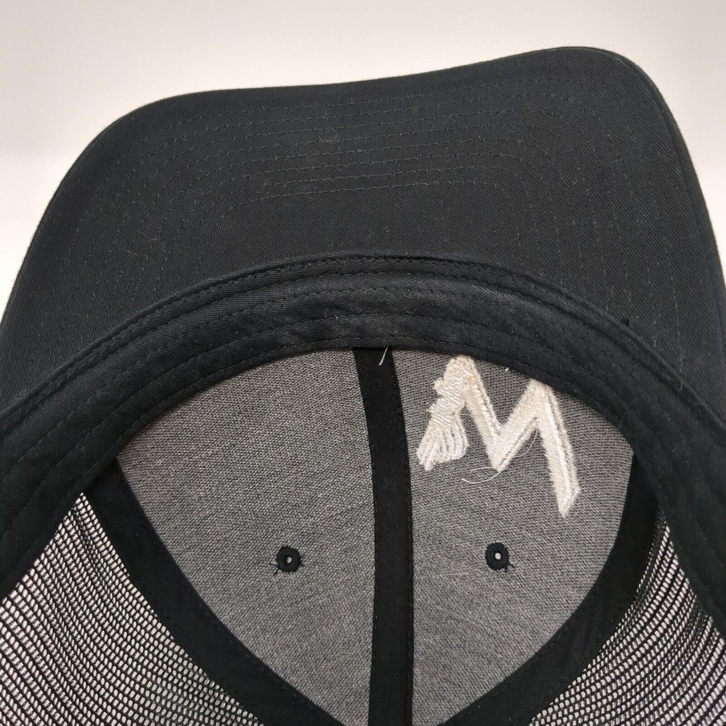 Whiting Fitness Snapback Trucker Hat Black One Size Mesh Back Richardson