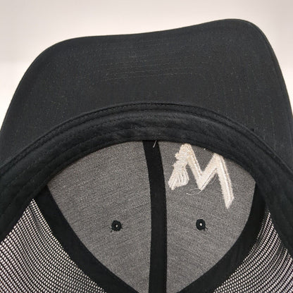 Whiting Fitness Snapback Trucker Hat Black One Size Mesh Back Richardson