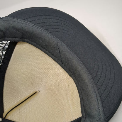 Capital Trucker Hat Black One Size Plano Fishing Tackle Box Mesh Snapback